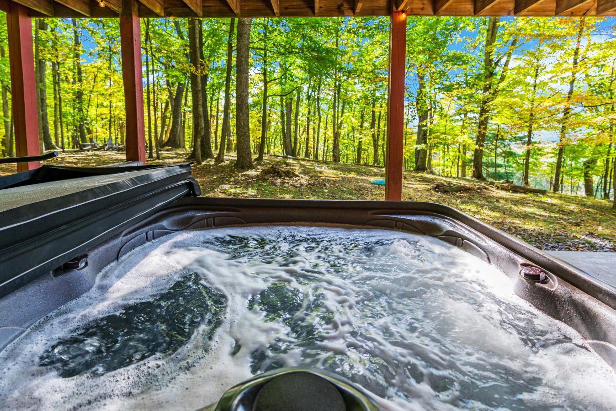 Hot Tub, Large Deck, Wifi, Fire Pit At Chalet Cabin Morton Grove Exterior photo