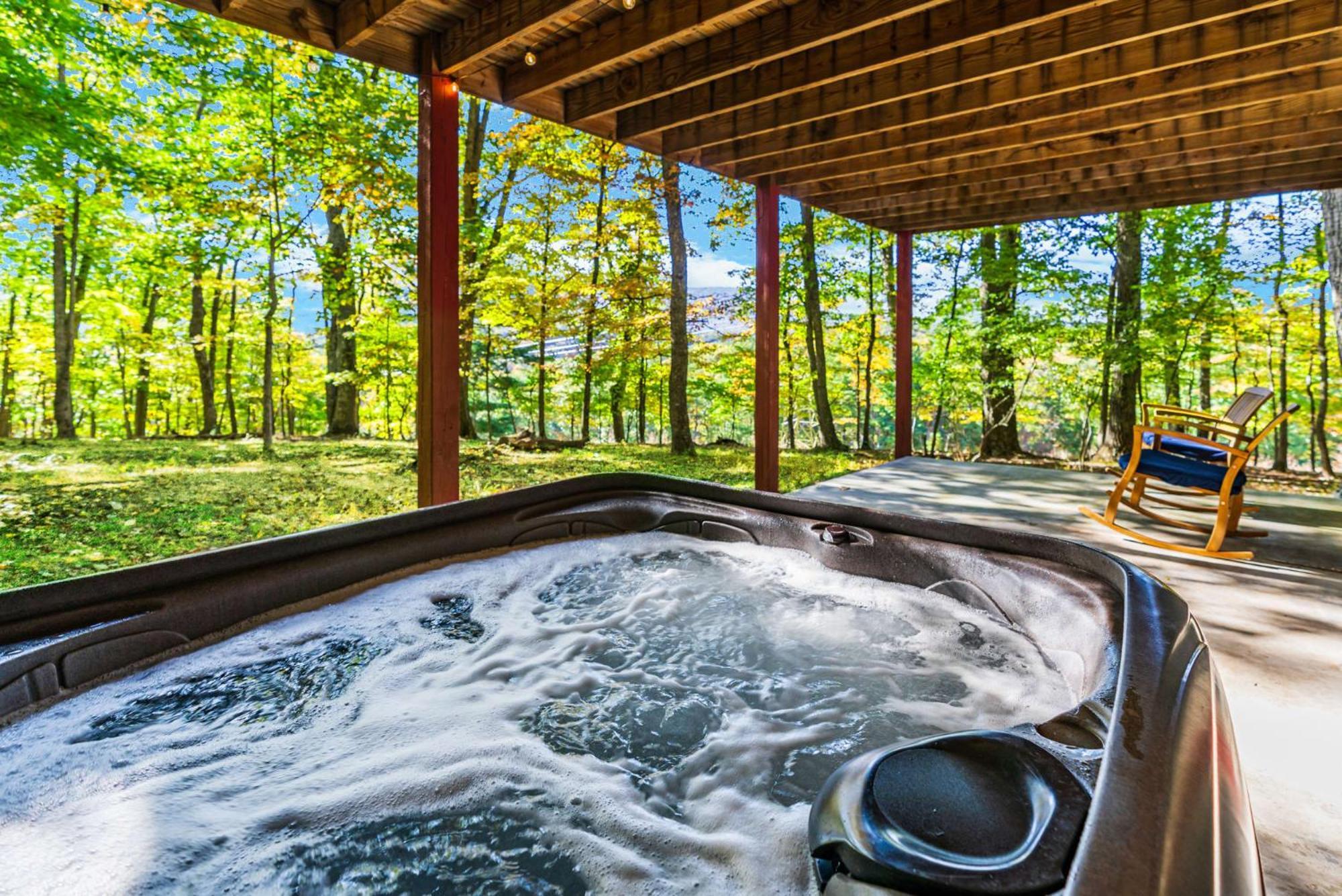 Hot Tub, Large Deck, Wifi, Fire Pit At Chalet Cabin Morton Grove Exterior photo